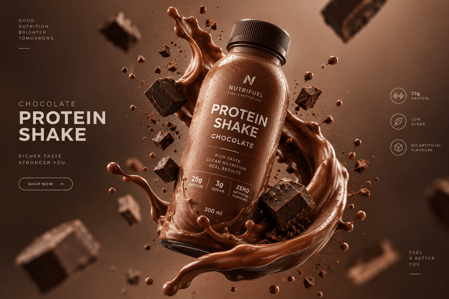 Chocolate protein shake