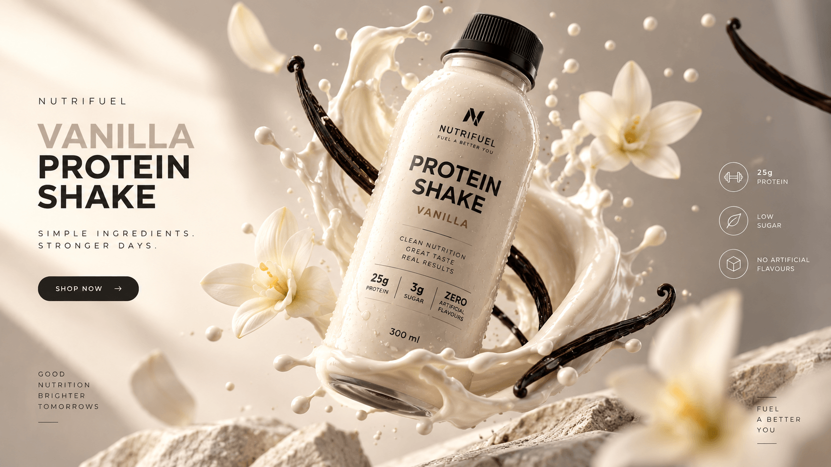 Vanilla protein shake
